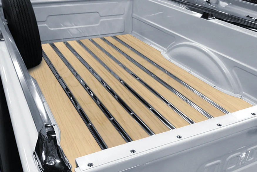 Pine Bed Wood Kit 72-85 Dodge D150 Stepside, Lil Red Express